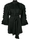 ELLERY RUFFLE-TRIMMED BLOUSE,DRYCLEANONLY