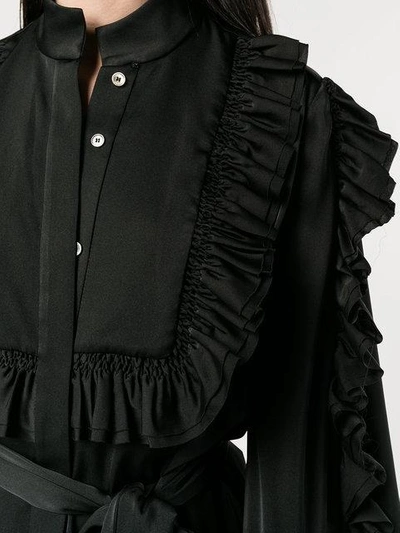 Shop Ellery Ruffle-trimmed Blouse In Black