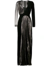 CHRISTOPHER KANE pleated panel long dress,DRYCLEANONLY