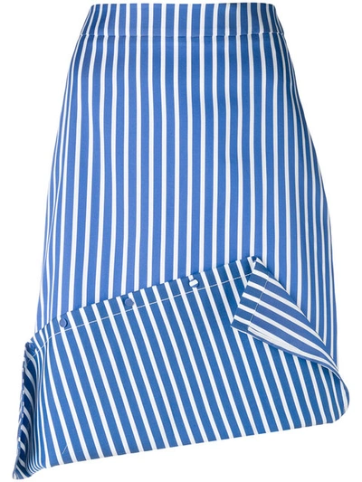 Ports 1961 Striped Asymmetric Skirt