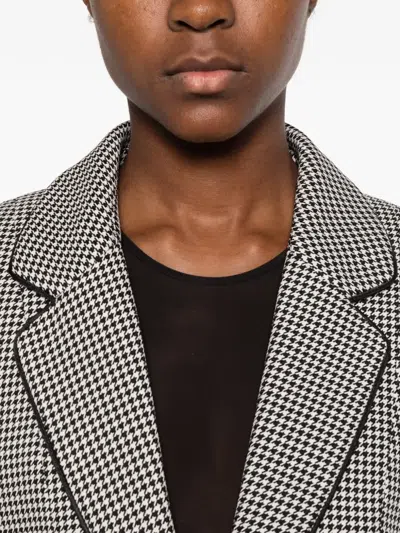 Styland Houndstooth-pattern Blazer In 화이트