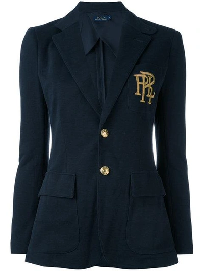 Polo Ralph Lauren Custom-fit Fleece Blazer In Navy