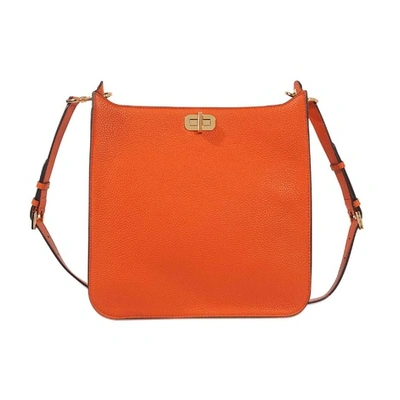Michael Michael Kors Sullivan Large Leather Messenger Bag, Orange