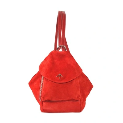 Manu Atelier Mini Fernweh Suede Backpack/ Shoulder Bag