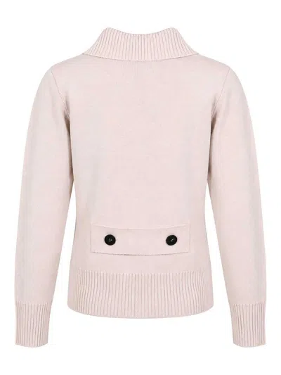 Alpha Studio Double-breasted Jacket In Neutral