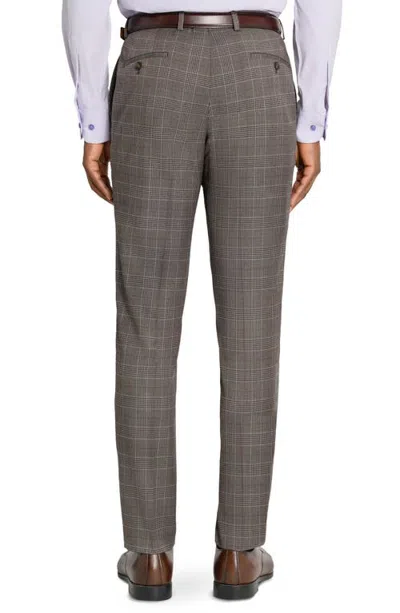 Construct Plaid Suit Separate Pants In Gray