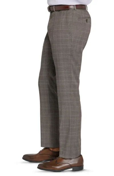 Construct Plaid Suit Separate Pants In Gray