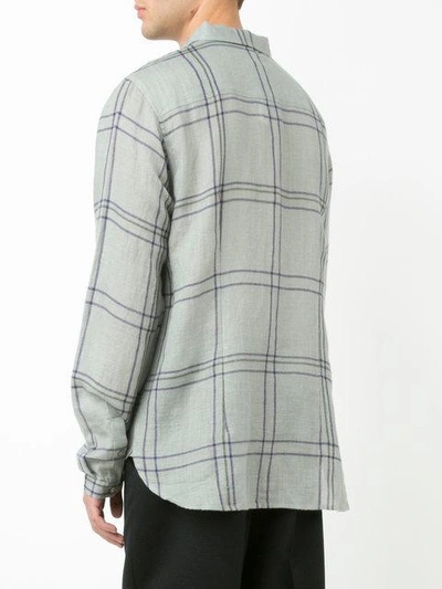 Shop Denis Colomb Check Button-up Shirt In Blue