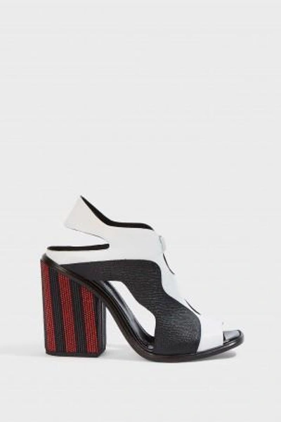 Shop Proenza Schouler Striped Block-heel Sandals