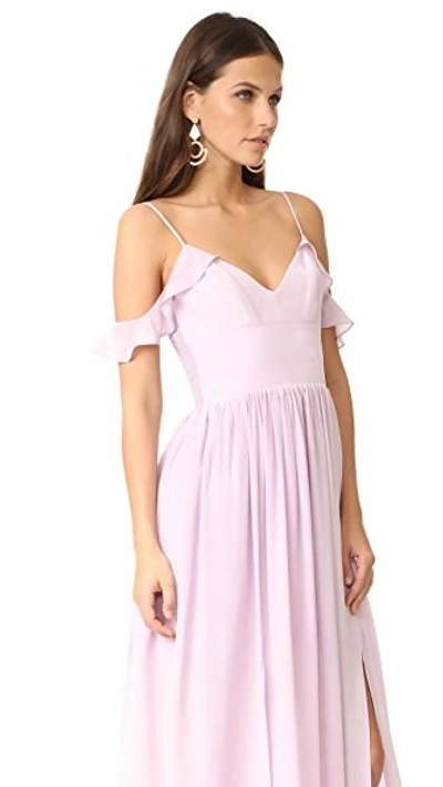 Shop Amanda Uprichard Wren Maxi Dress In Lilac