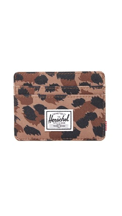 Herschel Supply Co. Charlie Card Case In Leopard