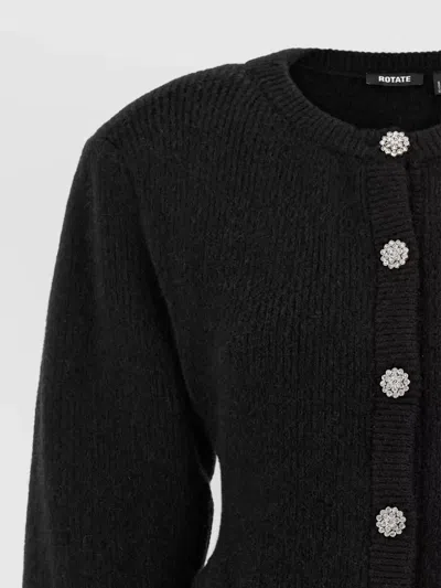 Rotate Birger Christensen Black Jewel Button Cardigan | ModeSens