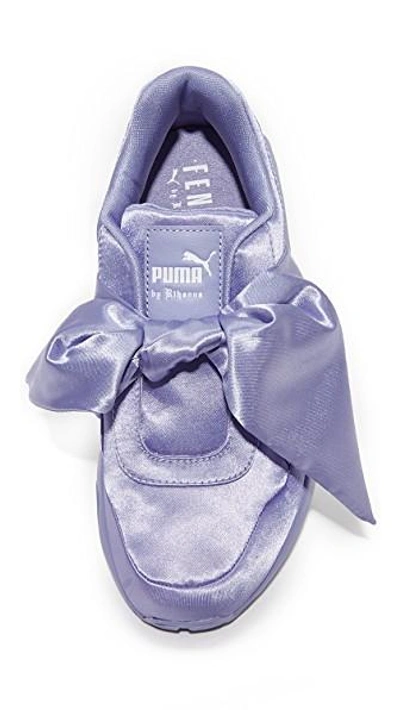 Shop Puma Fenty X  Bow Sneakers In Sweet Lavender/sweet Lavender