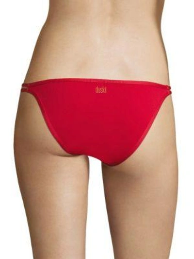 Shop Duskii Oasis Slim Regular Bikini Bottom In Scarlet