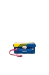 MARK CROSS GRACE SMALL BOX BAG IN BLUE, STRIPES.,W108283