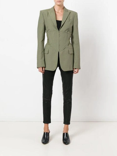 Shop Stella Mccartney Corset Waist Blazer