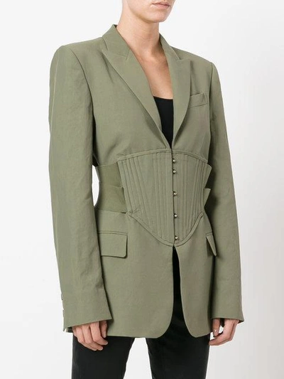 Shop Stella Mccartney Corset Waist Blazer