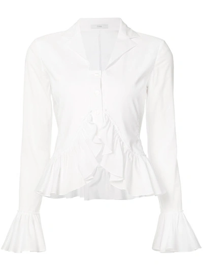 Shop Tome Frill-trim Knitted Top - White