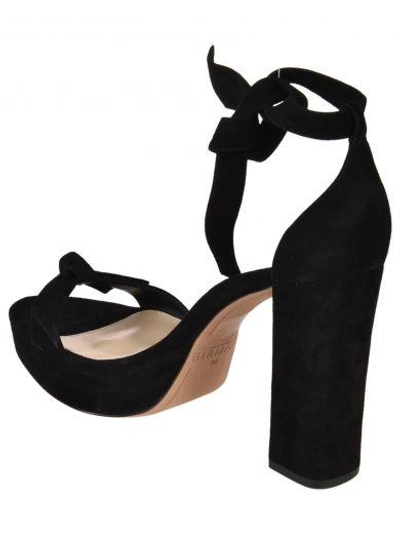 Shop Alexandre Birman Ankle Strap Platform Sandals In Nero