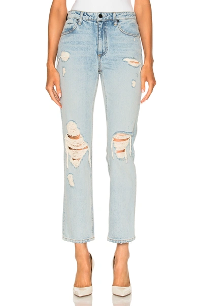 Shop Alexander Wang Cult Cropped Straight In Blue