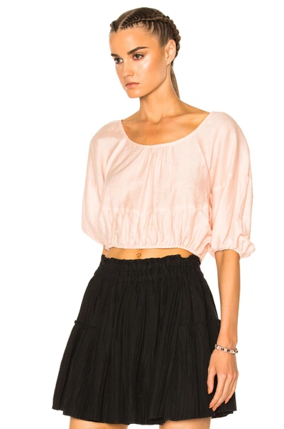 Shop Apiece Apart Aures Balloon Top In Pink Quartz