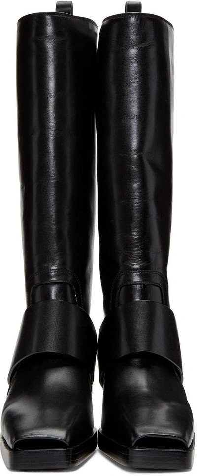 Shop Rick Owens Black Pull On Boots