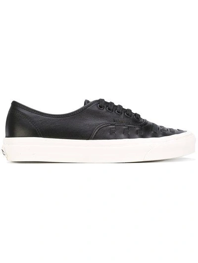 Shop Vans Contrast Trainers In Black