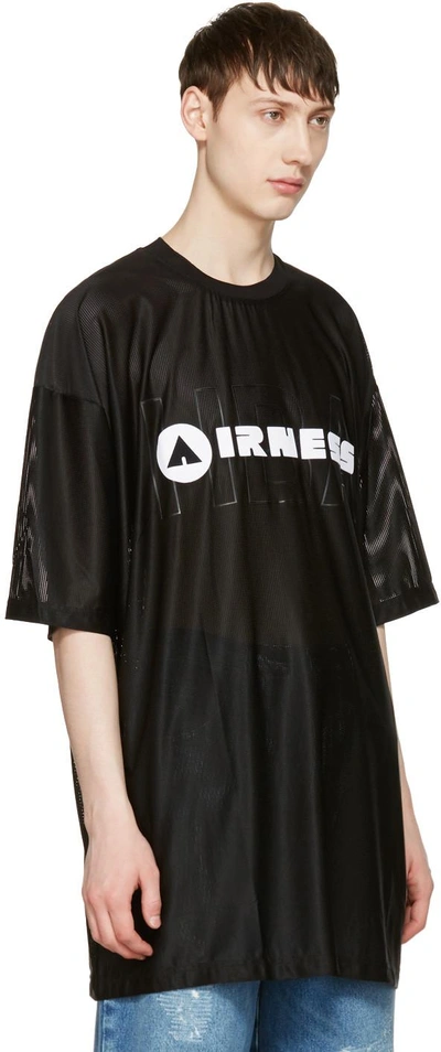 Shop Hood By Air Black 'airness' T-shirt
