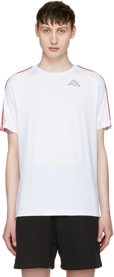 Gosha Rubchinskiy White Kappa Edition Logo Sleeve T-shirt