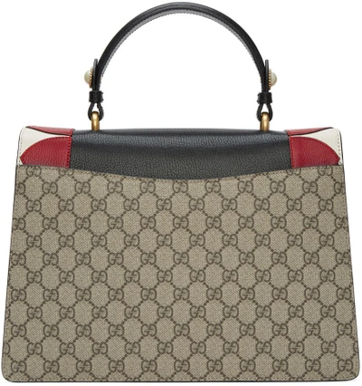 Shop Gucci Multicolor Medium Gg Supreme Broche Bag