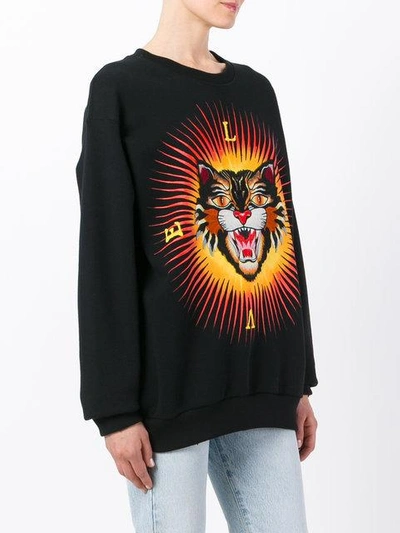 Shop Gucci Tiger Print Sweatshirt