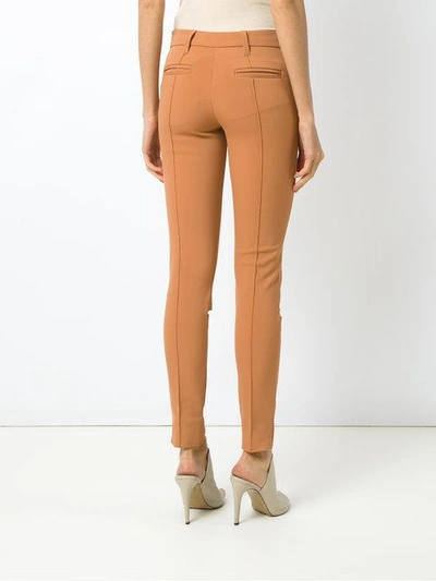 Shop Gloria Coelho Skinny Pants In Orange