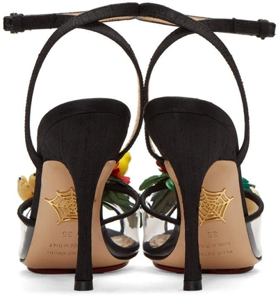 Shop Charlotte Olympia Black Tropical Heeled Sandals