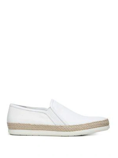 Shop Vince Acker Espadrille Slip-on Sneakers In Off White