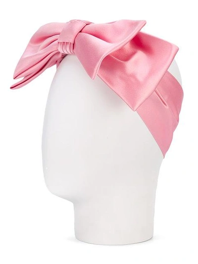 Shop Gucci Bow Headband In Pink