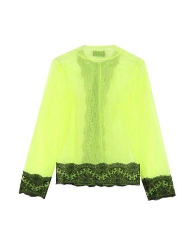 Shop Christopher Kane Lace Shirts & Blouses In Light Green