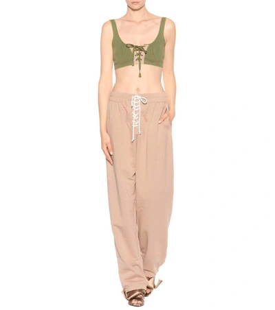 Shop Fenty X Puma Cotton-blend Trackpants In Neutrals