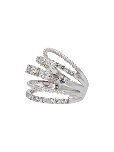 Shay Baguette Diamond Five Row Ring