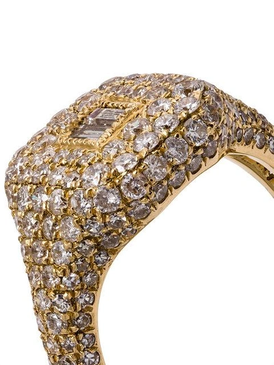 Shop Shay Pinky Diamond Ring In Metallic