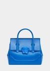 Versace Palazzo Empire Medium Bag In Blue