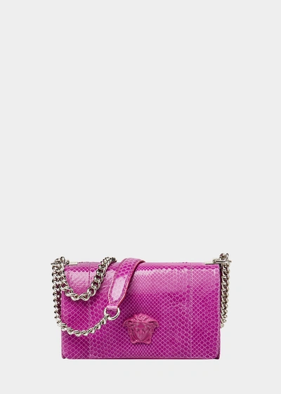 Versace Python Palazzo Clutch In Kbujp | ModeSens