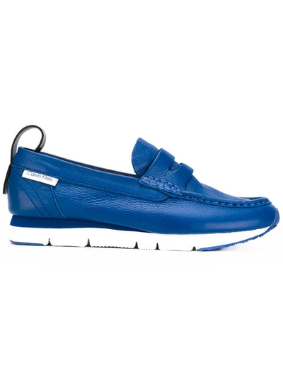 Calvin Klein Chunky Loafers In Blue