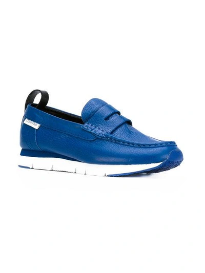 Shop Calvin Klein Chunky Loafers In Blue