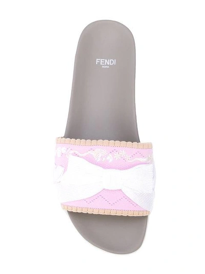 Shop Fendi Rosa Slides - Pink & Purple