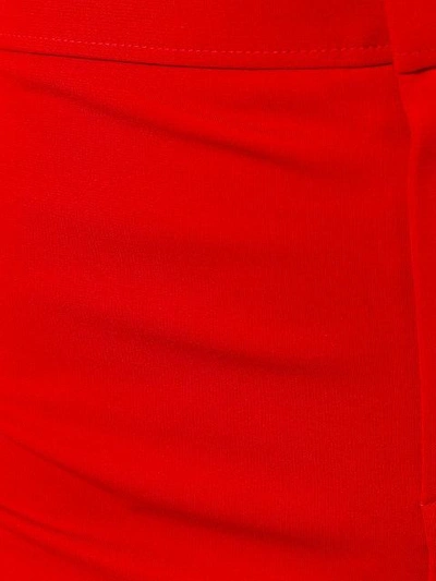 Givenchy Flared Crepe Trousers In Red