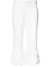 ROSIE ASSOULIN frill hem cropped trousers,DRYCLEANONLY