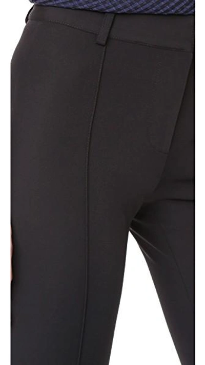 Shop Veronica Beard Hibiscus Flare Pants In Black