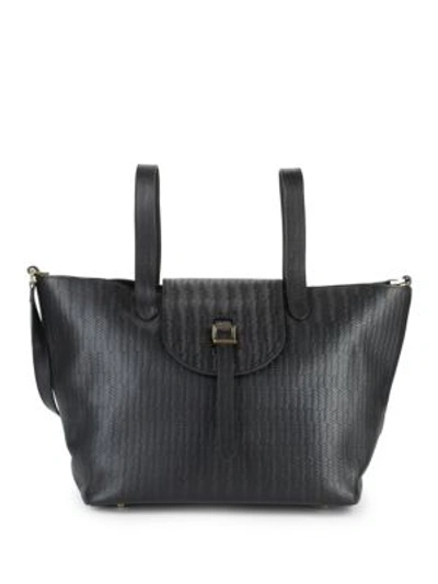 Meli Melo Leather Front-flap Shoulder Bag In Black