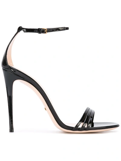 Gucci Strappy Stiletto Sandals In Black | ModeSens