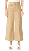 HELMUT LANG WIDE LEG CROPPED trousers